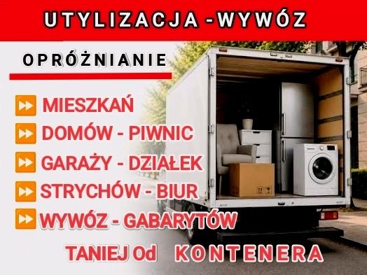 Wywóz Gruzu Darmowa Wycena Opróżnianie Piwnic Mieszkań Strychów Działe