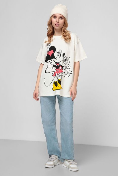 Жіноча біла футболка Levi's з  Disney Mickey & Friends