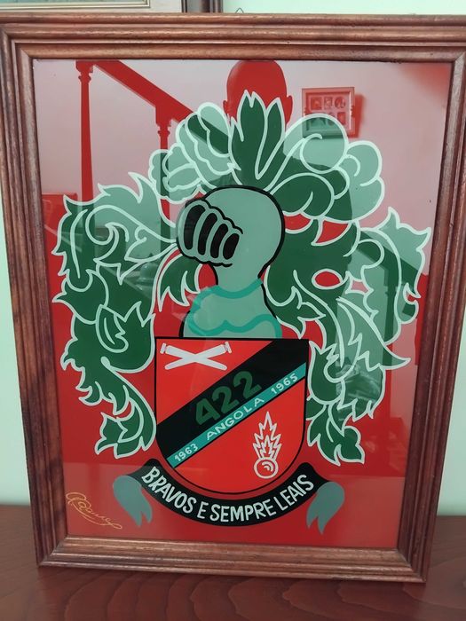 Glass painting of the 422nd Regiment