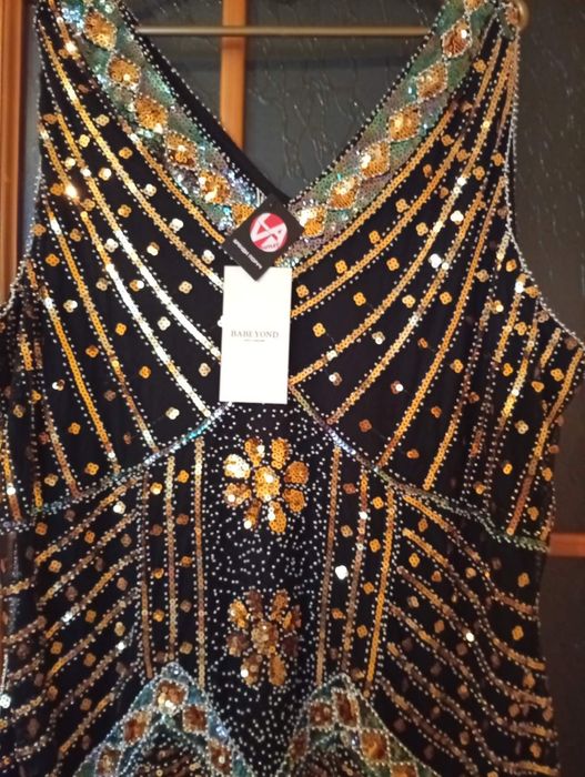 Вечірня сукня у стилі Чікаго 20-рр, 3ХЛ (на пишні форми)