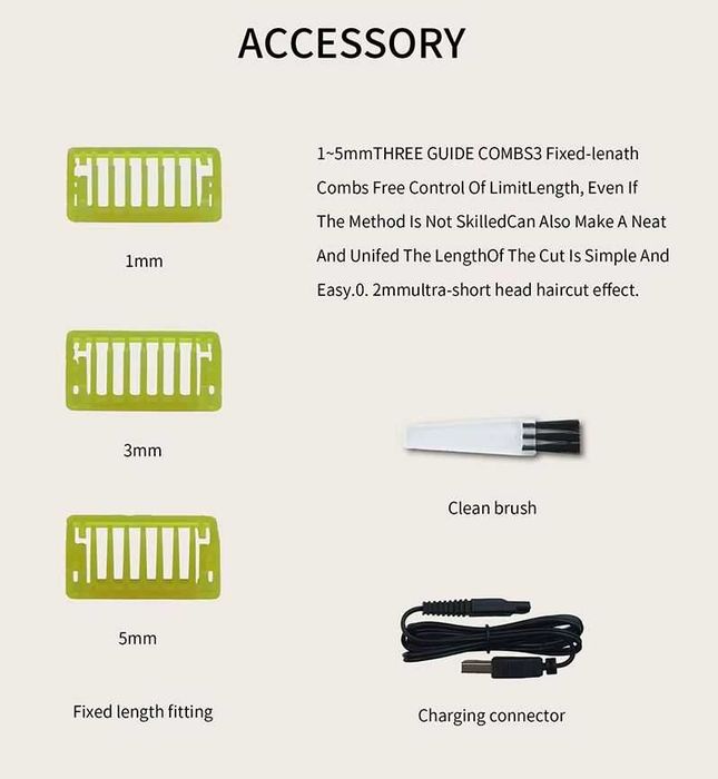 Trymer do brody włosów golarka elektryczna na mokro i sucho bezprzewod