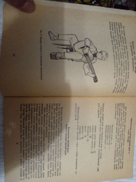 Советская книга учебник Искусство игры на гитаре