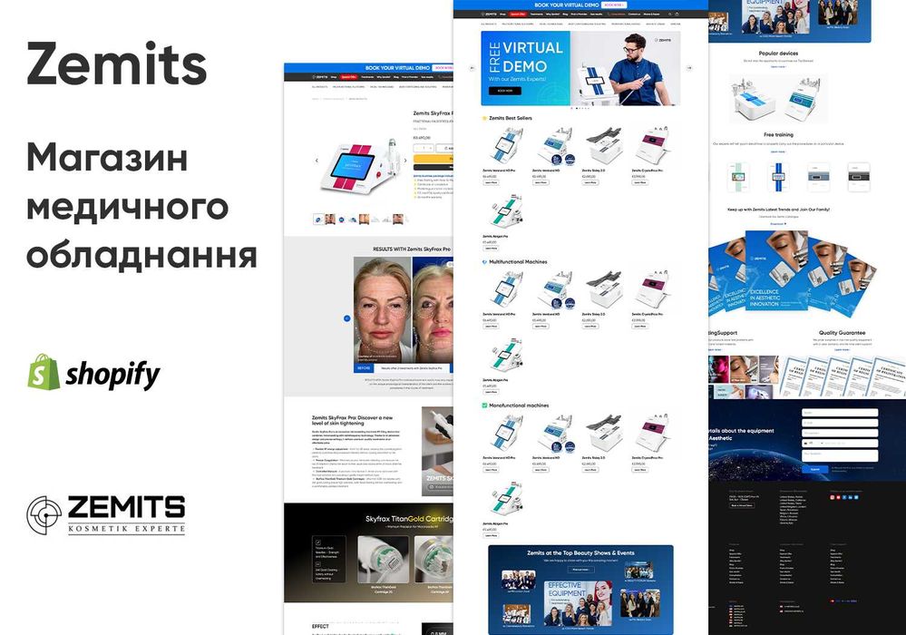 Відкриття сайтів та магазинів Shopify, WordPress (WooCommerce)