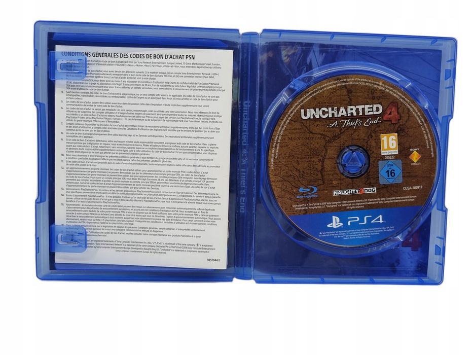 Gra uncharted 4 ps4ოგადო