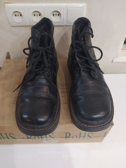 Ботинки зимние мужские ,натуральная кожа,натуральный мех.Размер 46