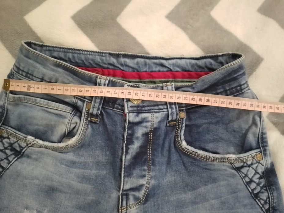 Jeansy męskie niebieskie