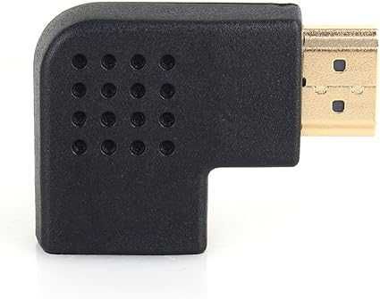 Adaptador HDMI Macho/HDMI Fêmea ângulo curvo 90º (NOVO)