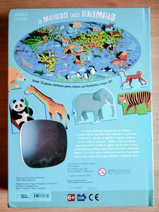 O Mundo dos Animais (livro e puzzle)