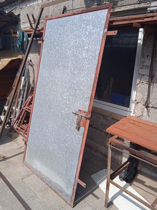 Drzwi budynek gospodarczy kotłownia