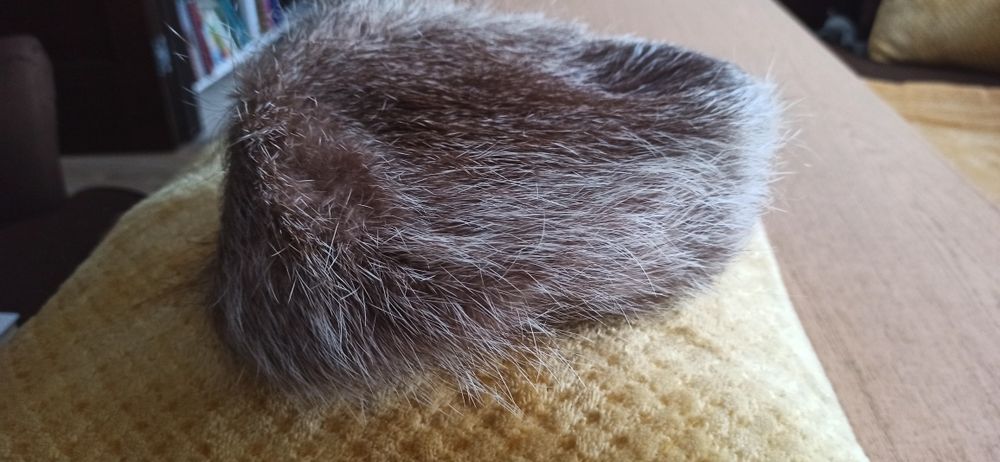 Toczek czapka z nutrii