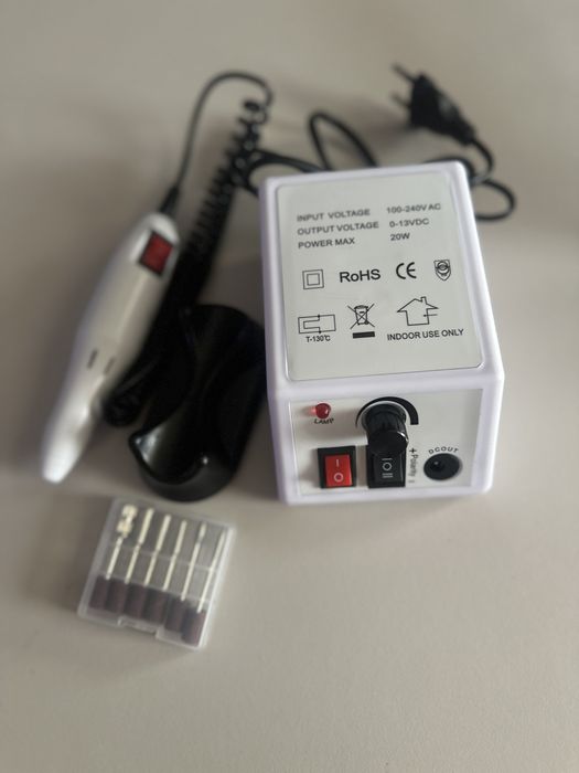 Frezarka do Paznokci Hybryda Manicure + Zestaw Frezów