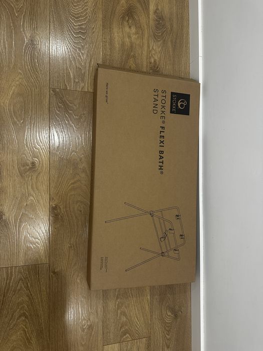Pack Stokke Banheira Dobrável Flexi Bath Sandy Beige + Suporte