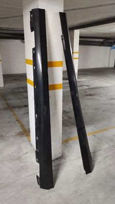Saias/Embaladeiras Mercedes C W204 Preto Obsidien