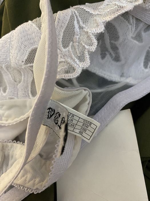 Nowa bielizna stringi białe z siateczką 40 L Venus LR niski stan