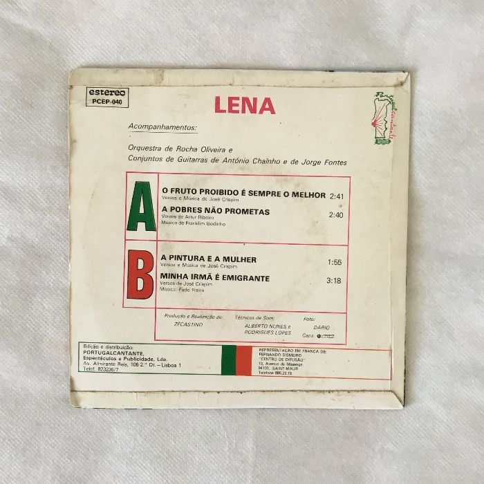 Vinil single de Lena