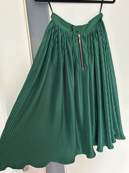 Спідниця пліссе зелена