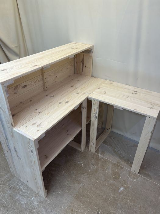 Барная стойка / ресепшн /стол из дерева в стиле лофт