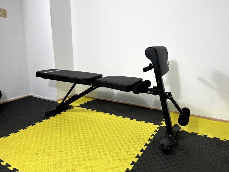 Zestaw Do Ćwiczeń 130kg Domowa Siłownia Ławeczka Atlas Sprzęt Siłowy