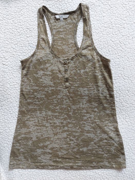 Clockhouse bokserka r. XS koszulka na ramiączkach moro