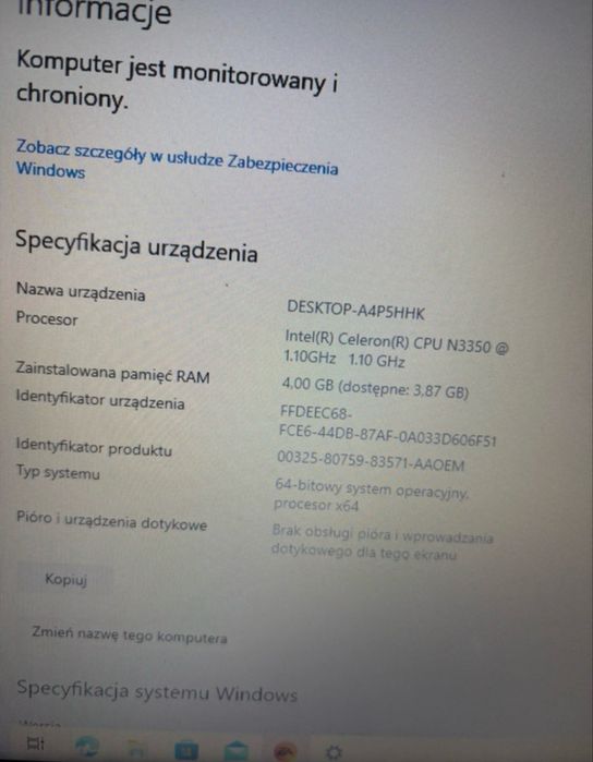 Laptop Asus touchpad