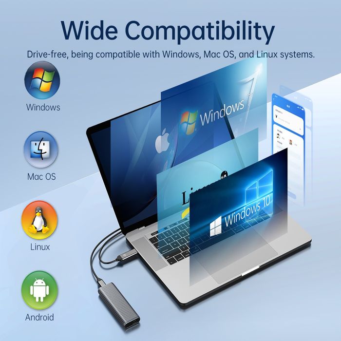 Корпус для NVMe SSD Orico внешний зовнішній карман кишеня кейс бокс