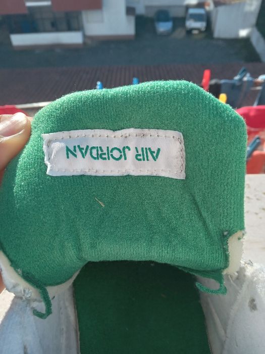 Jordan 4 branca e verde original