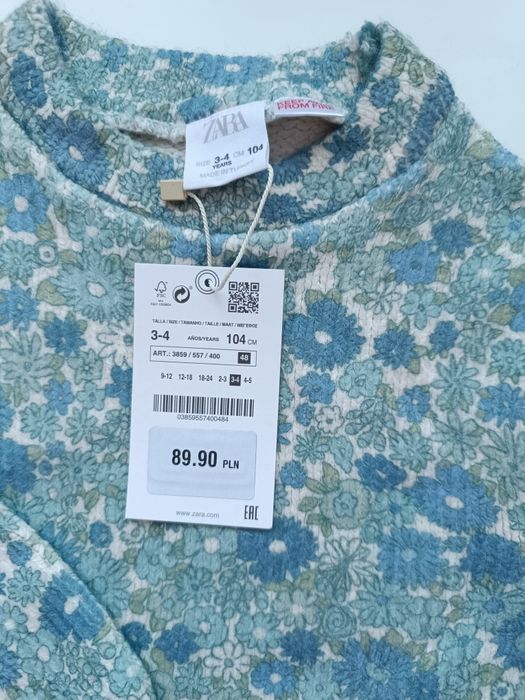 Nowy sweter Zara 104