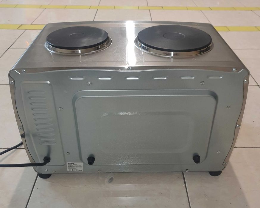 Mini forno com duas placas eléctricas