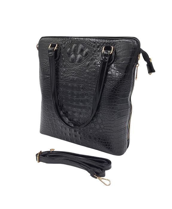 Torebka torba klasyczna damska aktówka czarna