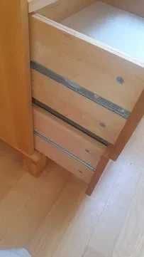 Szafka z naturalnego drzewa buk 60x38x72