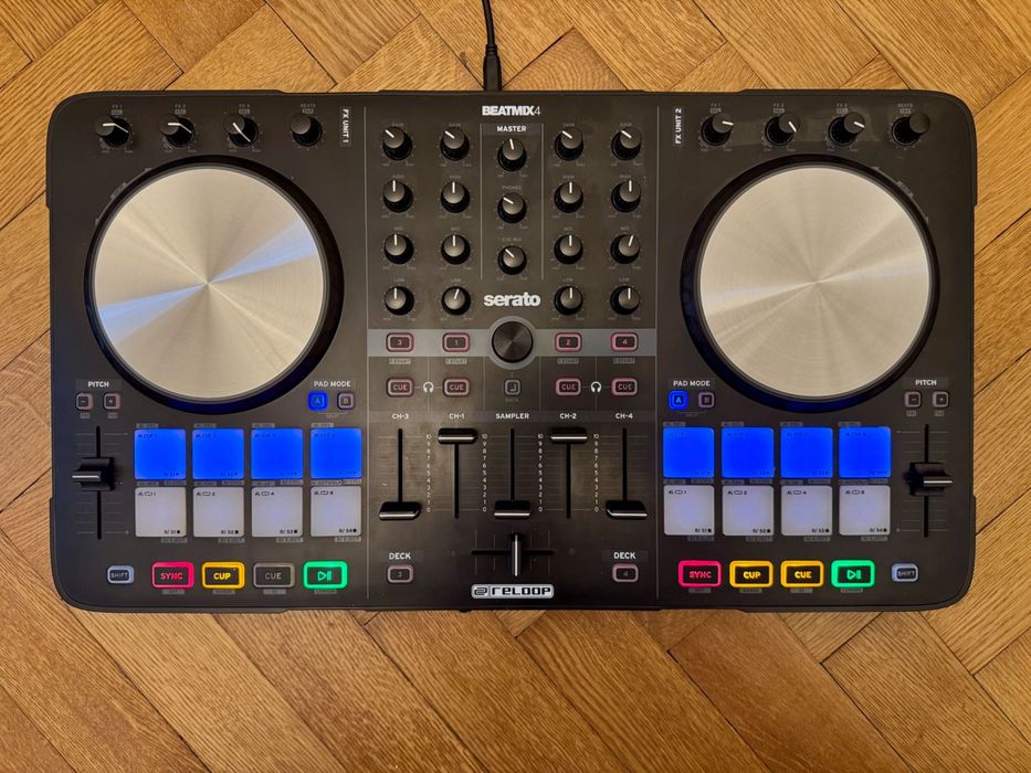 Reloop Beatmix 4 MK2 - 4-kanałowy kontroler DJ Serato Lite