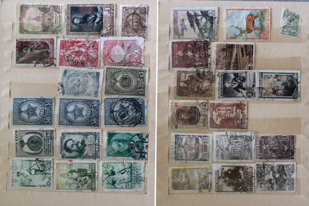 Марки ссср 1920 - 1950 гг и другие альбом в подарок