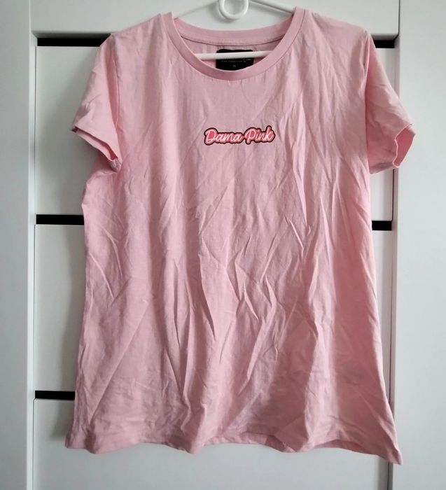 Bluzka t-shirt podkoszulek dama pink xl różowy