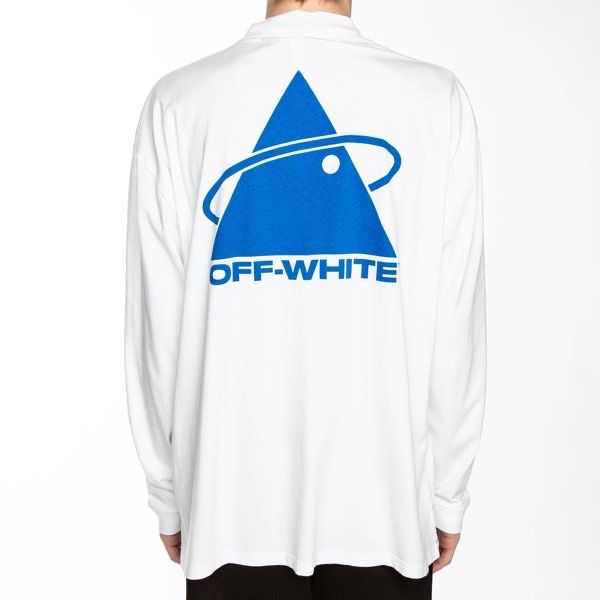 Оригінальний  оверсайз лонгслів  Off-White Triangle Planet