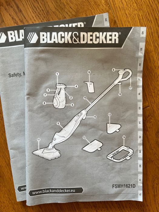 Black&decker mop parowy FSMH1621D