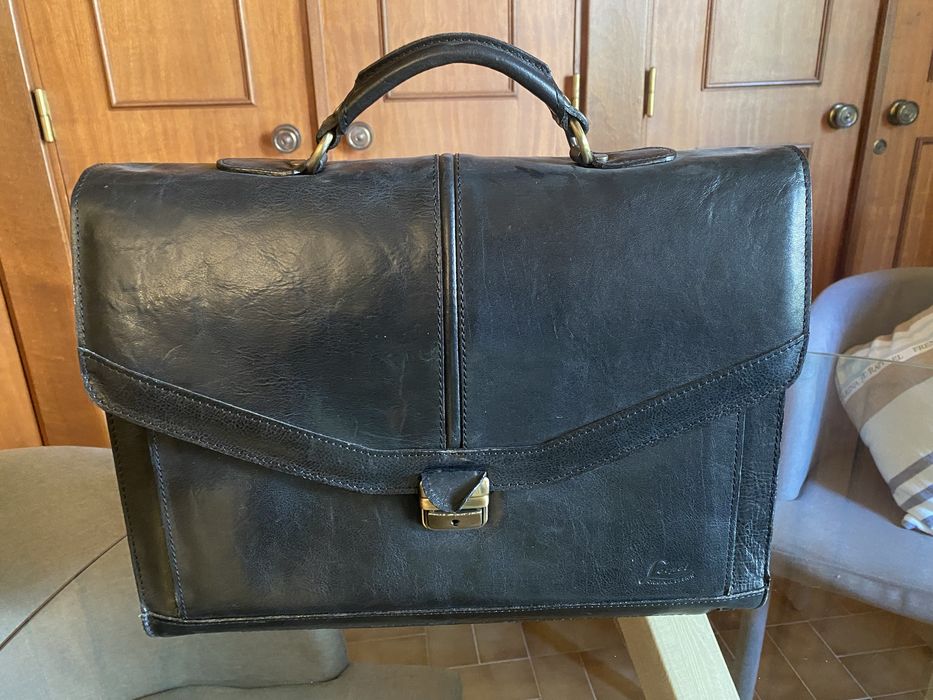 Pasta de executivo Lorpel em pele verdadeira