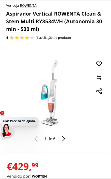 Aspirador Rowenta Clean & Steam