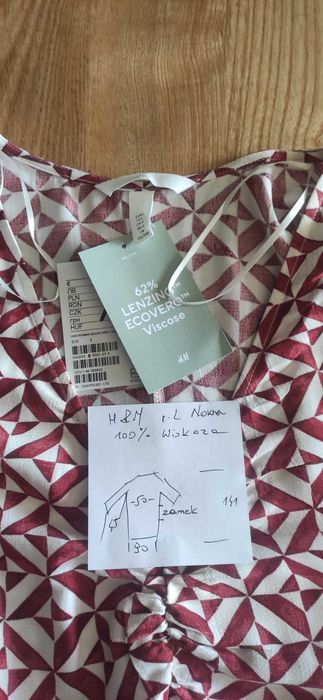 Sukienka h&m rozmiar l 100% wiskoza