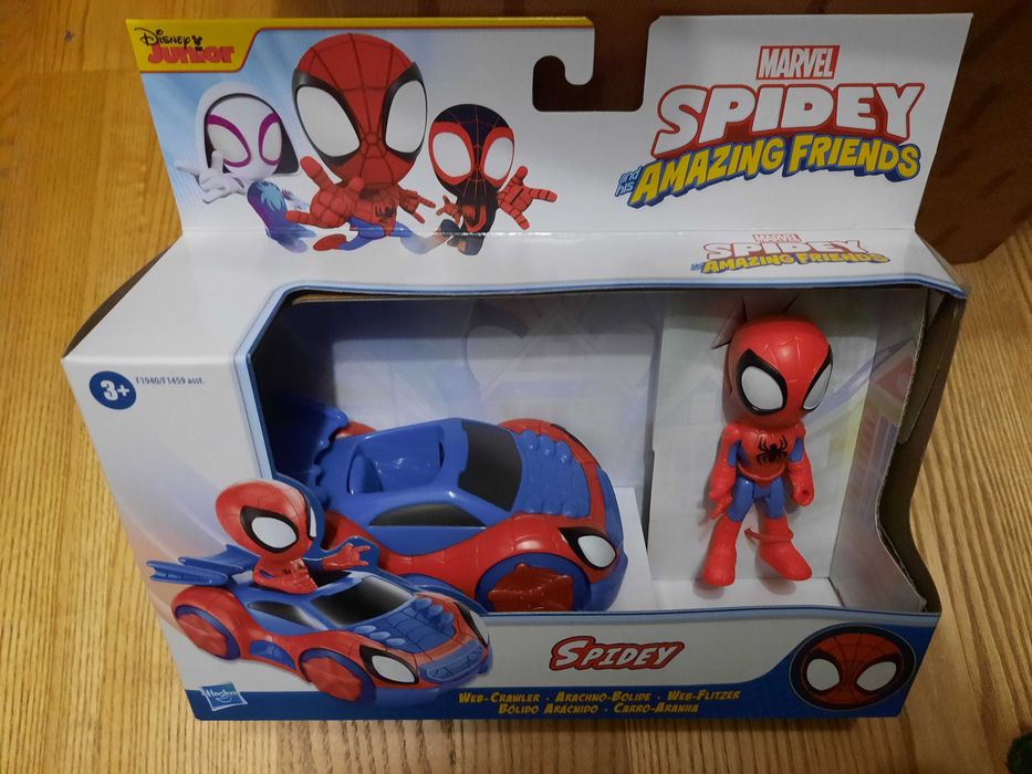 Spidey figurka i auto, Spidey i super kumple*Nowa zabawka na prezent