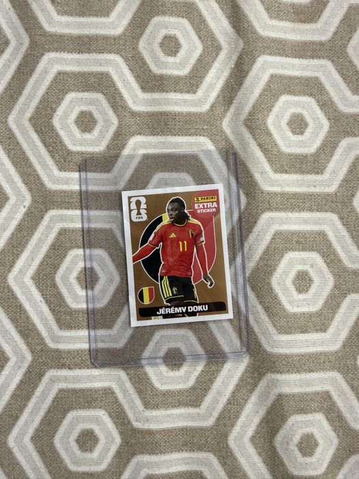 Jeremy Doku Extra Sticker Versao Bronze