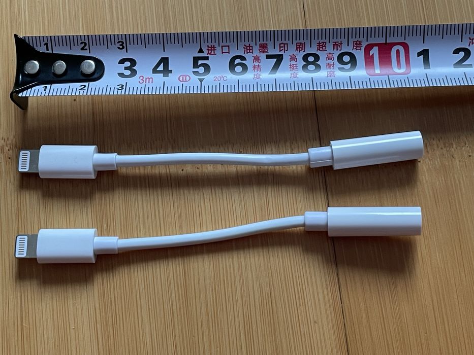 Перехідник adapter mini-jack Apple Lightning - 3.5 mm White