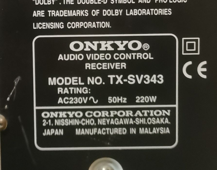 Zestaw stereo amplituner Yamaha Onkyo