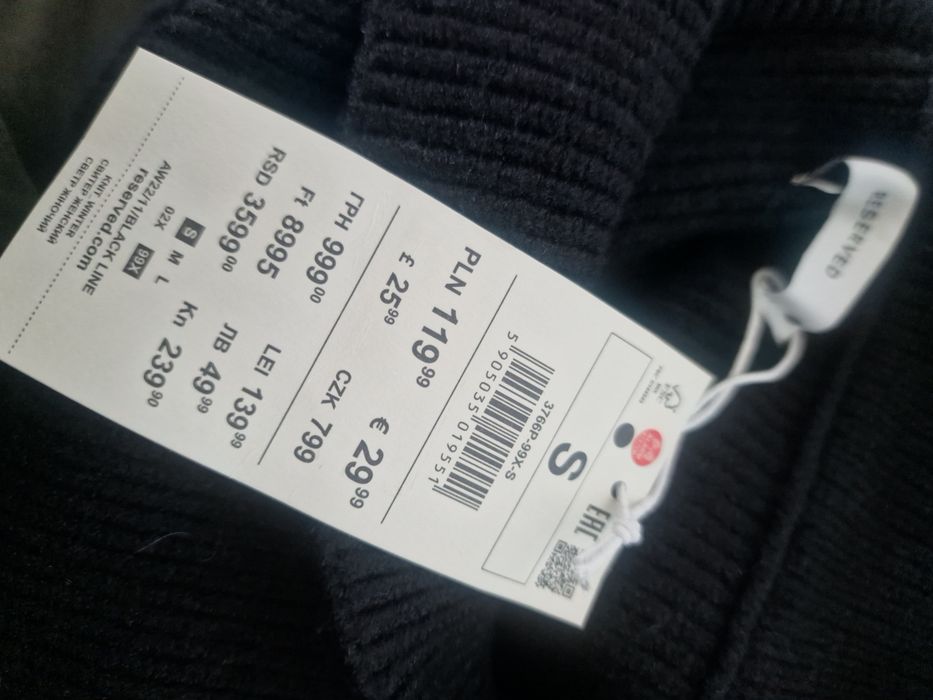 Czarny sweter Reserved 36 s