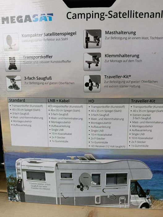 Antena satelitarna walizka kamper, kemping