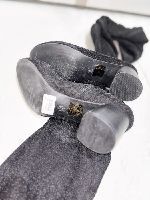 Lilley błyszczące kozaki ze skarpetą nowe rozmiar  39