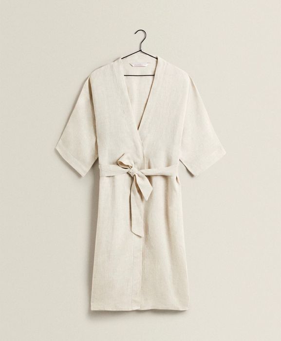 Robe Tipo Quimono Linho Zara Home NOVO