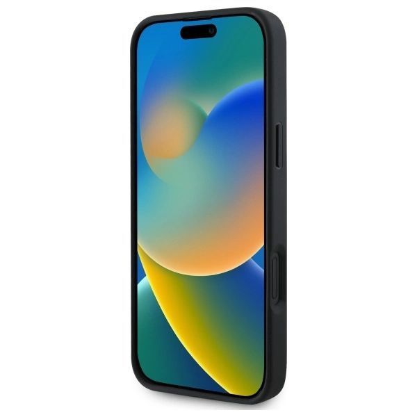 Etui Guess 4G Ring Classic Logo MagSafe na iPhone 16 - czarne