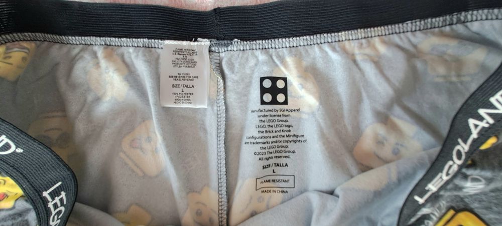 Calças pijama, tam L, Legoland Novas com etiqueta