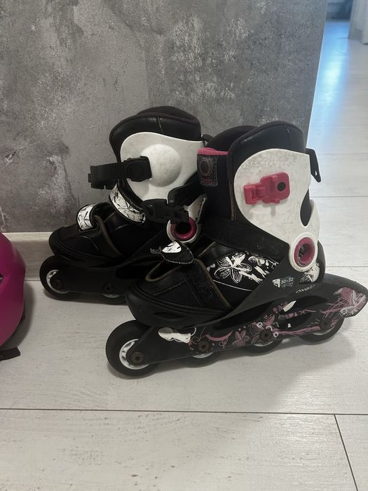 Rolki dziewczęce + kask