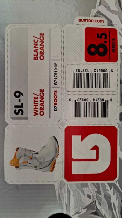 Botas snowboard Burton SL-9 EU 41,5 com caixa
